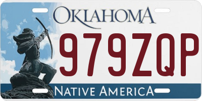 OK license plate 979ZQP
