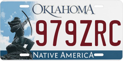 OK license plate 979ZRC
