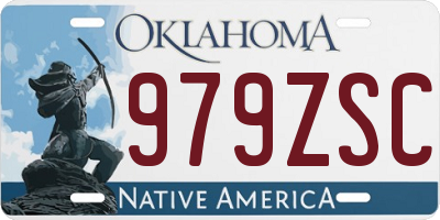 OK license plate 979ZSC