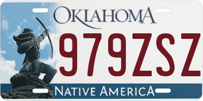 OK license plate 979ZSZ