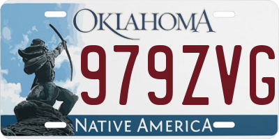OK license plate 979ZVG