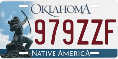 OK license plate 979ZZF