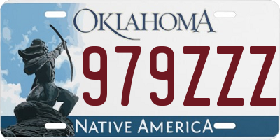 OK license plate 979ZZZ