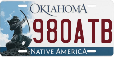 OK license plate 980ATB