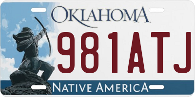 OK license plate 981ATJ