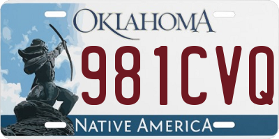 OK license plate 981CVQ