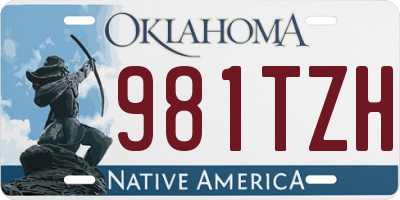 OK license plate 981TZH