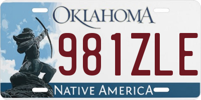 OK license plate 981ZLE
