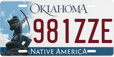 OK license plate 981ZZE