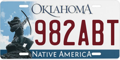 OK license plate 982ABT