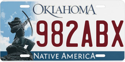 OK license plate 982ABX