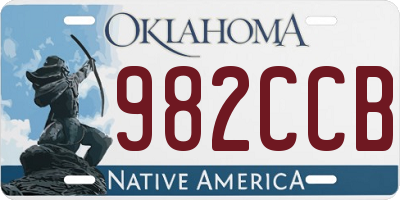 OK license plate 982CCB