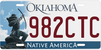 OK license plate 982CTC