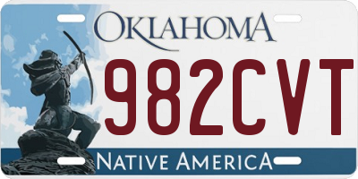 OK license plate 982CVT