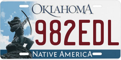 OK license plate 982EDL