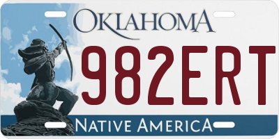 OK license plate 982ERT