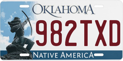 OK license plate 982TXD
