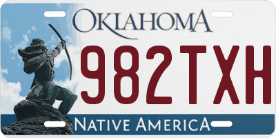 OK license plate 982TXH
