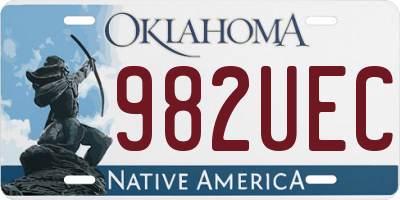 OK license plate 982UEC