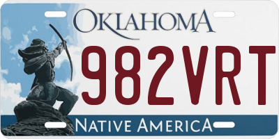 OK license plate 982VRT