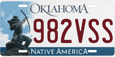 OK license plate 982VSS