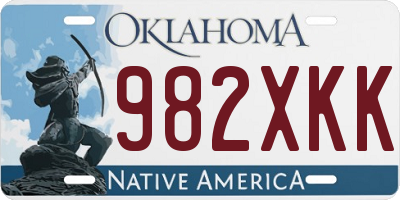 OK license plate 982XKK