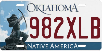 OK license plate 982XLB