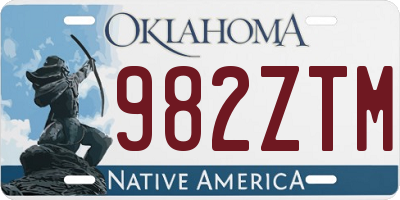 OK license plate 982ZTM