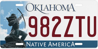 OK license plate 982ZTU