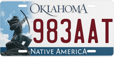 OK license plate 983AAT