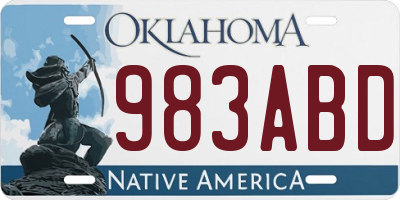 OK license plate 983ABD