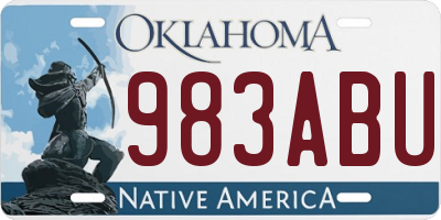 OK license plate 983ABU