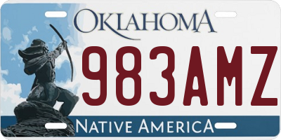 OK license plate 983AMZ