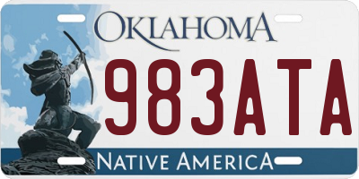 OK license plate 983ATA