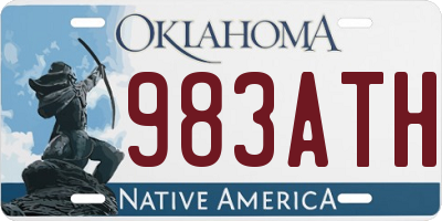 OK license plate 983ATH