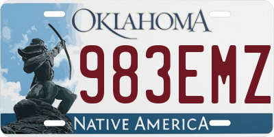 OK license plate 983EMZ