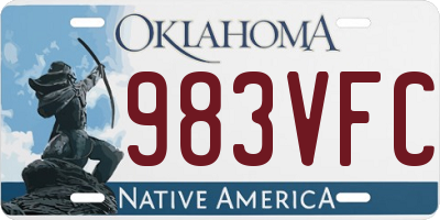 OK license plate 983VFC