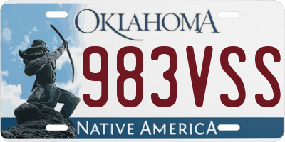 OK license plate 983VSS