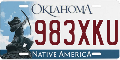 OK license plate 983XKU