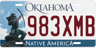 OK license plate 983XMB