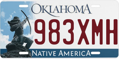 OK license plate 983XMH