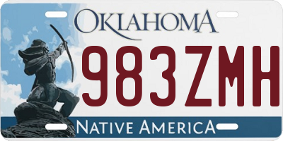 OK license plate 983ZMH