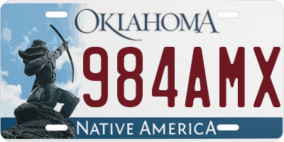 OK license plate 984AMX