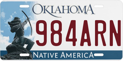 OK license plate 984ARN