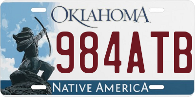 OK license plate 984ATB