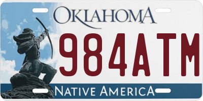OK license plate 984ATM