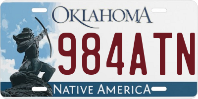 OK license plate 984ATN