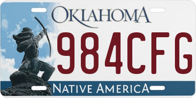 OK license plate 984CFG
