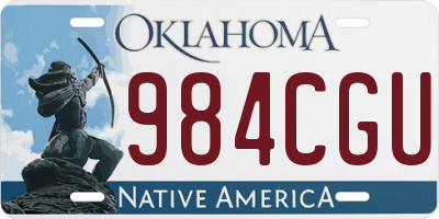 OK license plate 984CGU
