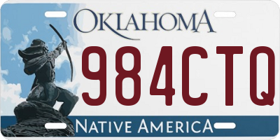 OK license plate 984CTQ